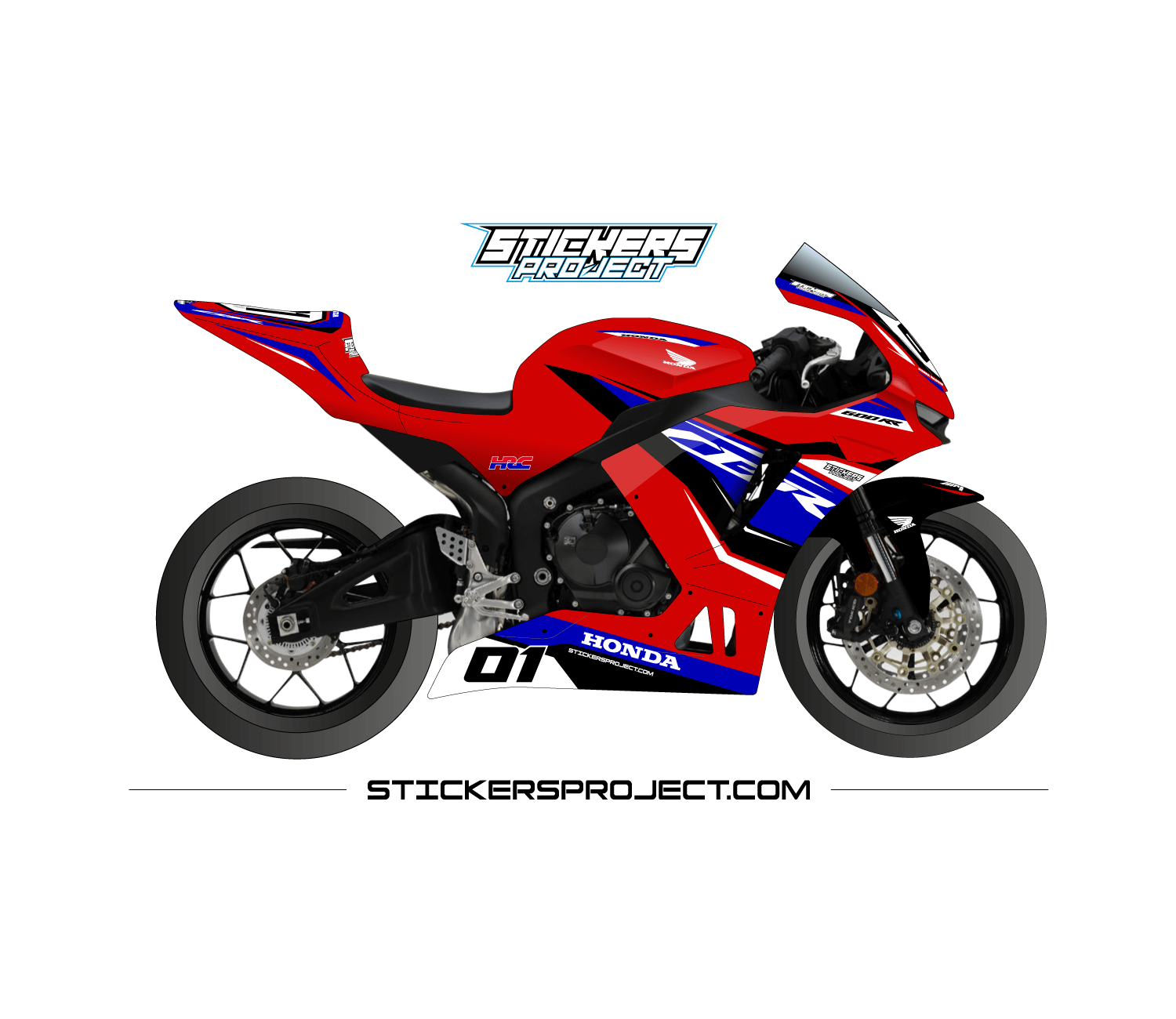 Kit graphic CBR 600 (2020) - red & blue CBR 600 2020