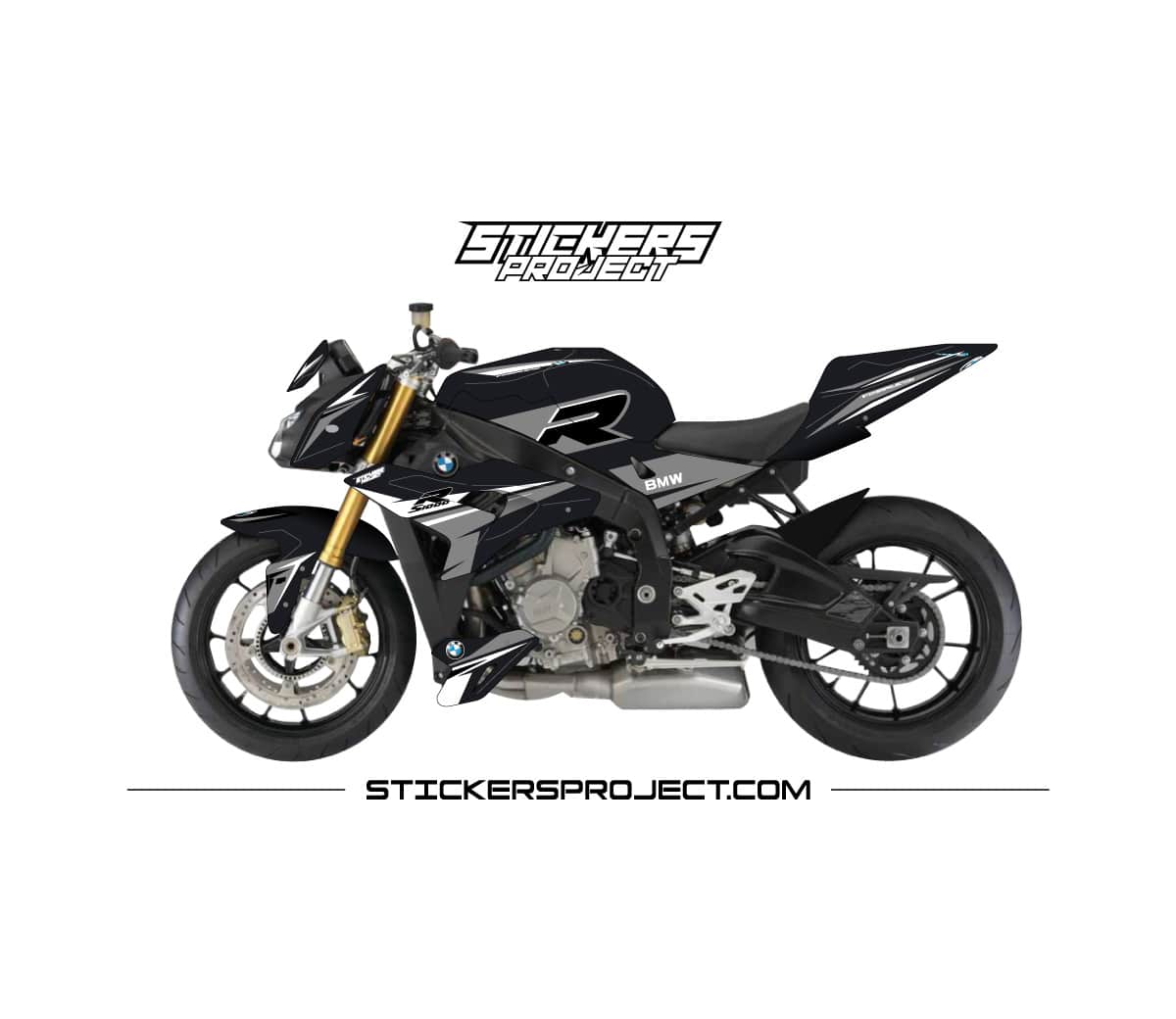 Kit déco S1000R (2013-2016) - Noir & gris kit deco S1000R