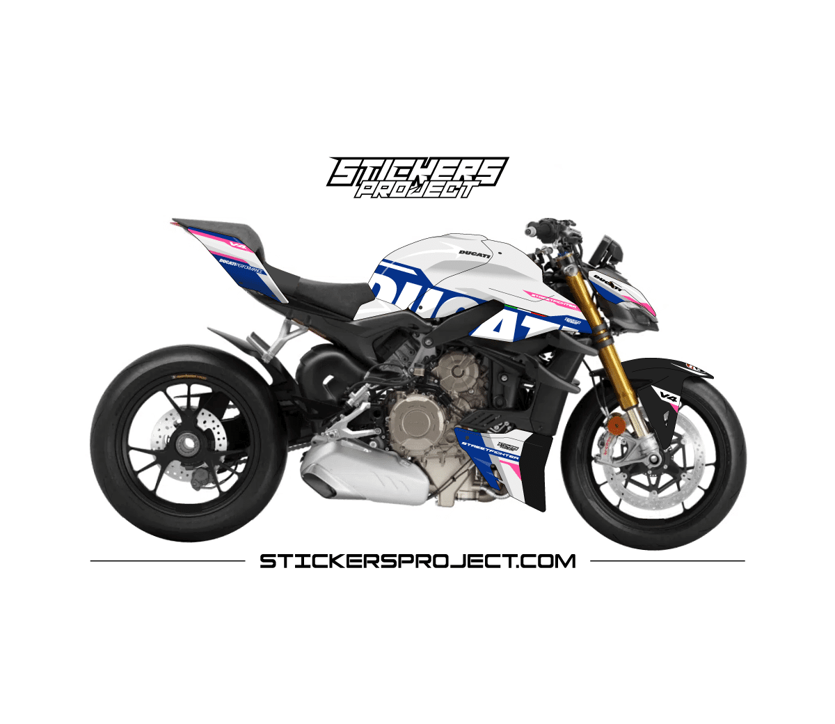 Kit déco STREETFIGHTER V4 (2023) - Bleu & rose streetfighter V4 2023