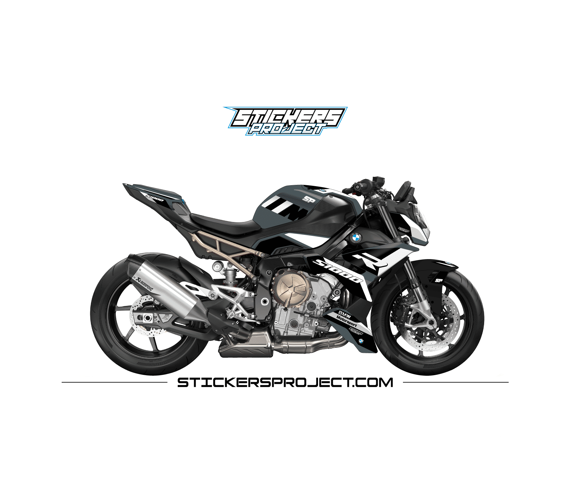 Kit déco S1000R (2020-2023) - Bluestone noir & blanc kit deco S1000R