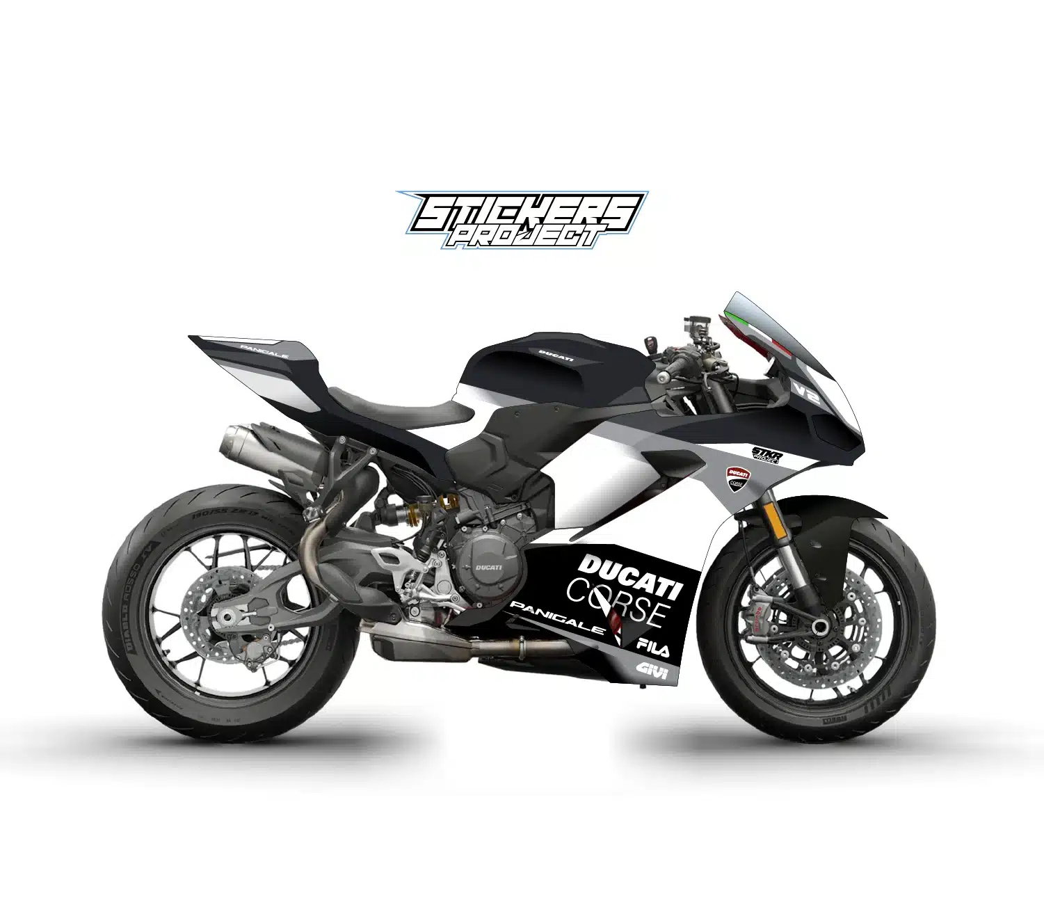 Kit déco Panigale V2 (2025) - gris kit deco panigale V2 2025